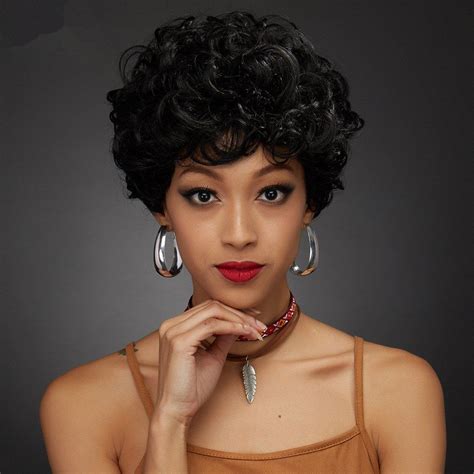 black short wigs that look real|More.